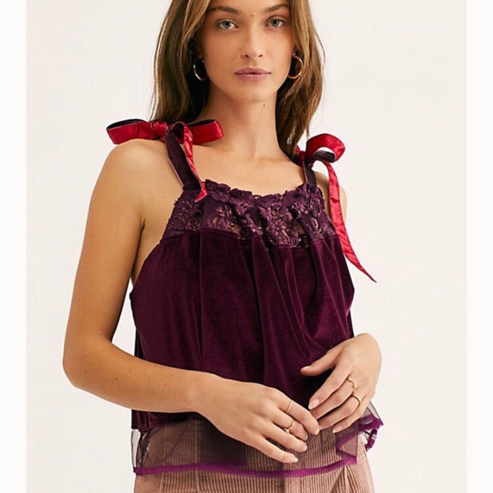 Free People Antoinette Tank Top Sz L NWOT